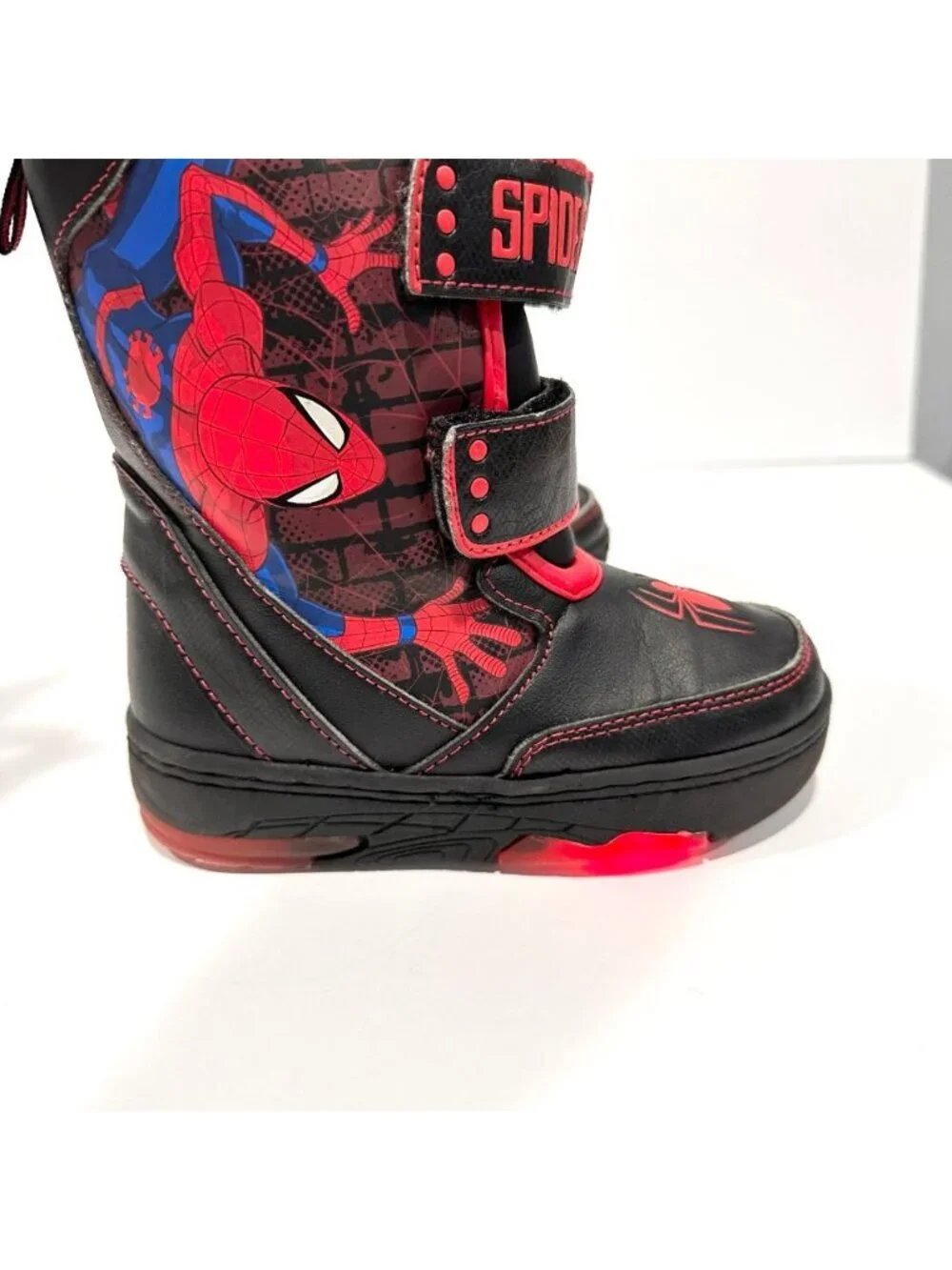 Marvel Spider-Man Light Up Kids Winter Snow Boots